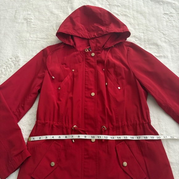 Charter Club Vibrant Red Utility Jacket with Hood - Picture 10 of 14